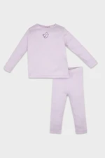 DEFACTO Baby Girl Embroidered Long Sleeve Ribbed Camisole 2-Piece Pajama Set