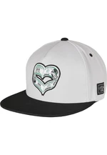 Kšiltovka MONEY HEART Snapback šedá/černá