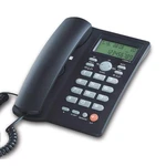 Corded Telephone With Caller ID Display,Hands Free Landline Telephone,Office Telephone with Speakerphone,Black Home Phones