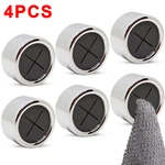 4/1Pcs Towel Plug Holder Wall Mounted Towel Storage Rack Waterproof Self Adhesive Bathroom Kitchen Rag Decors Organizer Clips