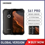 Doogee S61 Pro Rugged Phone 6GB+128GB 48MP Camera 5180mAh Smartphones Replaceable Back Case 6Inch IP68/IP69K Night Vision Camera