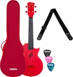 Cascha Carbon Fibre Set Ukelele de concierto Red