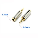 3.5mm male to 2.5mm female 2.5 male mm to 3.5 mm female Audio Jack plug connector Adapter Converter Stereo Headphone Adapter