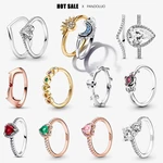 Celestial Sun & Moon Ring Set Women 925 Silver Jewelry Anniversary Gift Engagement Rings 2023 New in Hot Fashion Unisex Ring Set