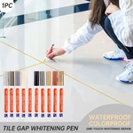 1pc Waterproof Tile Gap Repair Pen White Wall Gap Tile Refill Grout Pen For Mouldproof Filling Porcelain Bathroom Paint Cleaner