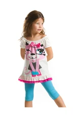 Mushi Pink Kitten Tunic Set