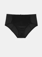 Black panties with small pattern DORINA - Women