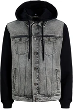 Jack&Jones Pánská džínová bunda JJIJEAN 12249225 Black Denim M