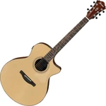 Ibanez AE275-LGS Natural Chitară electro-acustică Jumbo