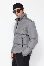 Trendyol Men's Gray Regular Fit Standard Mold Down Jacket