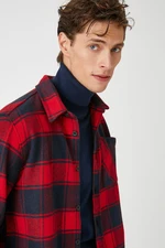 Koton Men's Blue Plaid Shirt