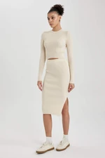 DEFACTO Coool Slim Fit Knitwear Skirt