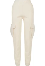 Women's Cargo Sweat High-Waisted Trousers whitesand