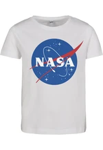 NASA Insignia Children's T-Shirt with Short Sleeves - White