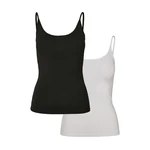 Women's Basic Top 2-Pack Black + White