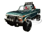 1979 Ford F-150 Custom Off-Road Pickup Truck Green Metallic 1/24 Diecast Model Car by Motormax