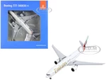 Boeing 777-300ER Commercial Aircraft with Flaps Down "Emirates Airlines" White with Tail Stripes 1/400 Diecast Model Airplane by GeminiJets