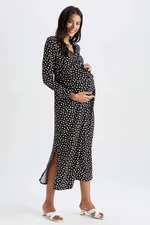 DEFACTO Slim Fit Midi Maternity Dress