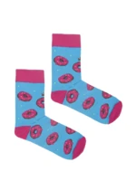 Kabak Unisex's Socks Patterned Donuts Blue