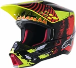 Alpinestars S-M5 Solar Flare Helmet Black/Red Fluorescent/Yellow Fluorescent/Glossy M Casque