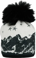 Sportalm Seja Womens Beanie with Fur Optical White UNI Bonnet de Ski