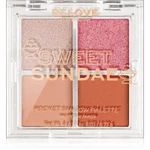 Revolution Relove Pocket Palette paletka očních stínů odstín Sweet Sundae 4x0.72 g