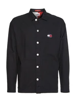 Tommy Jeans Košeľa - TJM TWISTED FLAG OVERSHIRT čierna