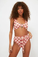 Trendyol Bikini Bottom - Pink - Floral