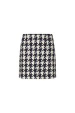 Tommy Hilfiger Sukňa - WOOL BLEND HOUNDST SHORT SKIRT vzorovaná