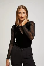 Openwork sleeve blouse