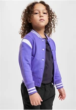 Inset College Sweat Jacket purpleday/white