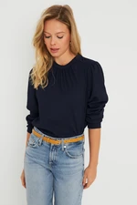 Cool & Sexy Women's Cress Blouse Navy Blue