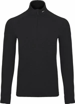 Kjus Mens Trace Midlayer Half Zip Black 56 Pull