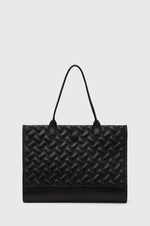 Kožená kabelka Kurt Geiger London KENSINGTON SQ TOTE DR černá barva, 2712400109