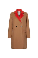 Tommy Hilfiger Coat - WOOL BLEND DF DB BELTED COAT beige