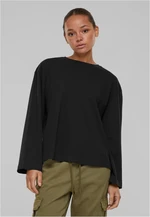 Women's Organic Oversized Long Sleeve Black