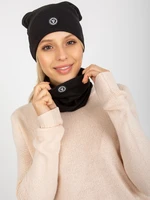 Women's black winter set with stones