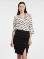 Orsay Beige Ladies Patterned Blouse - Women