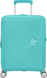 American Tourister Soundbox Spinner EXP 55/20 Cabin Extensibil-Valiză cu 4 roți Poolside Blue 35,5/41 L