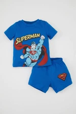 DEFACTO Baby Boy Pajama Set Superman Cotton Short Sleeve Top Shorts