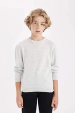 DEFACTO Boy's Crew Neck Knitwear Sweater