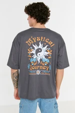 Trendyol T-Shirt - Gray - Relaxed fit