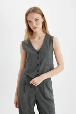 DEFACTO Regular Fit V-Neck Blazer Vest