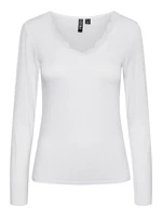 Pieces Dámské triko PCBARBERA Standard Fit 17141053 Bright White XL