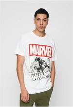 White Avengers Smashing Hulk T-shirt