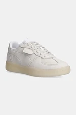 Semišové sneakers boty Puma Palermo Moda Elevated Wns šedá barva, 398527