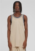 Men's Fishnet Tank Top - Beige