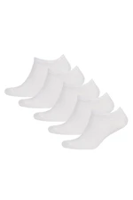 DEFACTO Men's 5-Piece Cotton Booties Socks