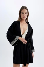 DEFACTO Fall In Love Regular Fit Cotton Kimono