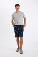 DEFACTO Regular Fit Pocket Patterned Shorts Pajama Bottoms